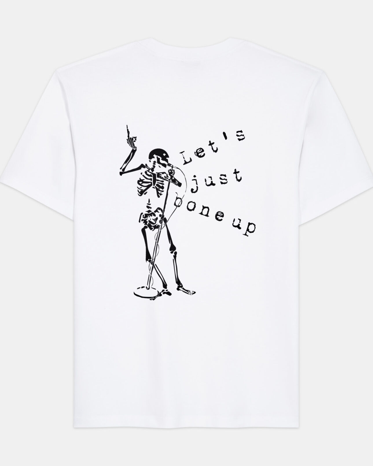 The Kooples MEN WHITE white screen print t-shirt