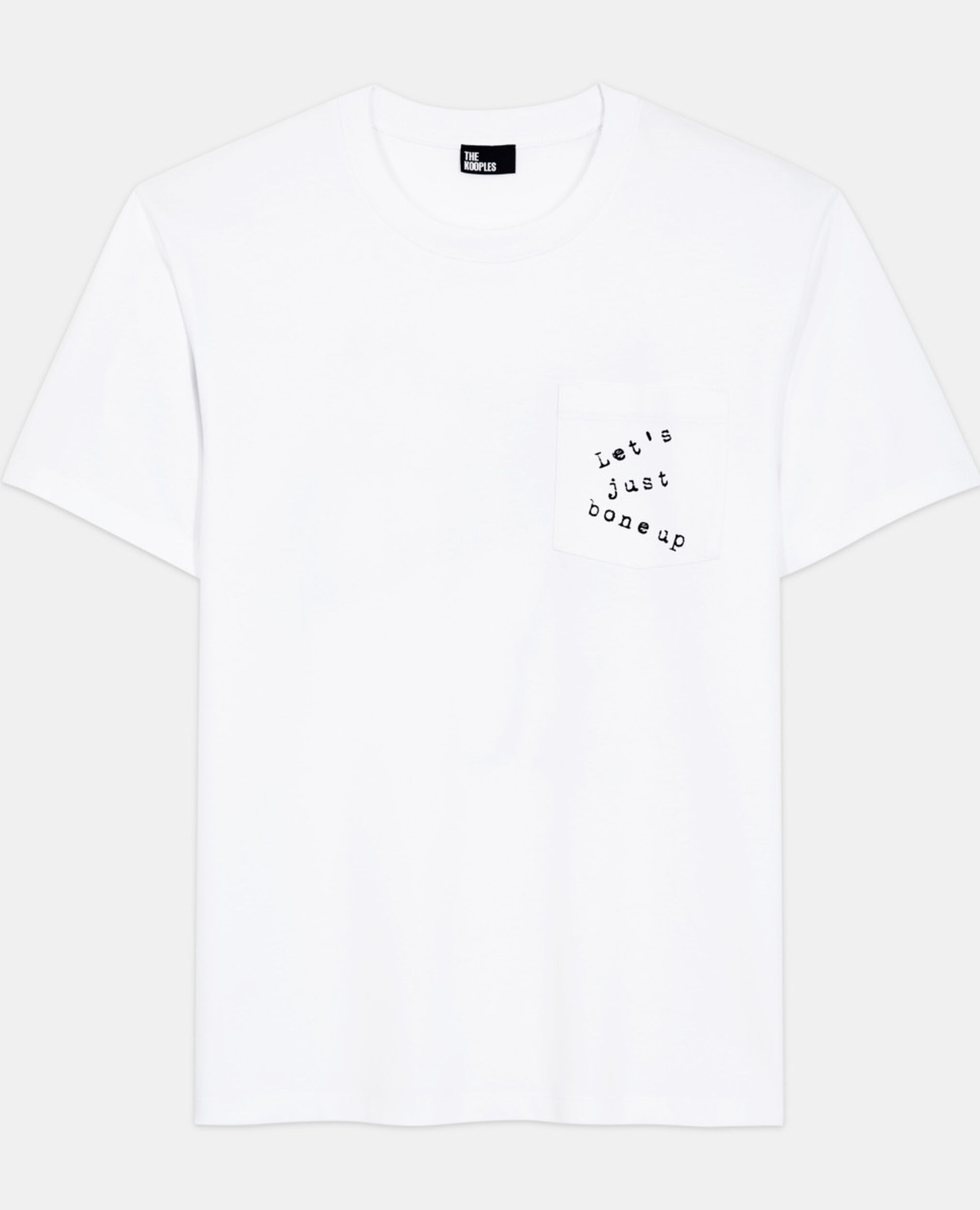 Weißes T-Shirt mit Siebdruck, WHITE, hi-res image number null