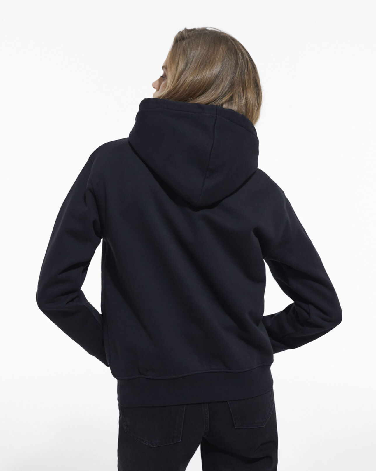 The Kooples FEMME BLACK sweatshirt logo noir