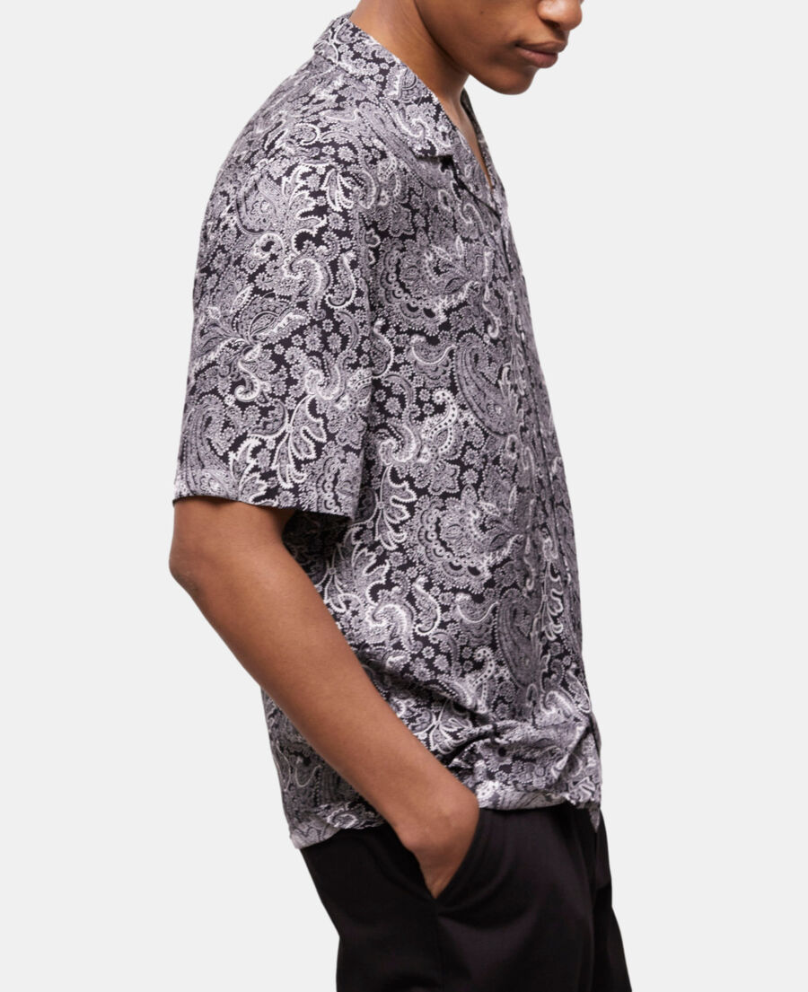 The Kooples H BLACK WHITE white and black printed shirt