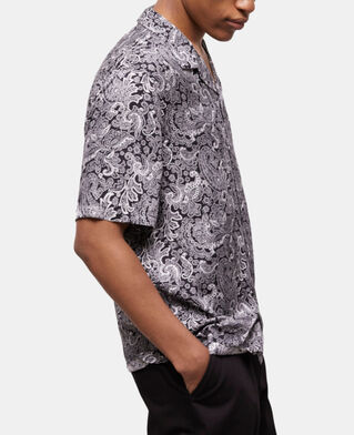 The Kooples H BLACK WHITE white and black printed shirt