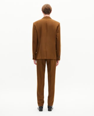 The Kooples MEN TABACCO brown wool suit jacket