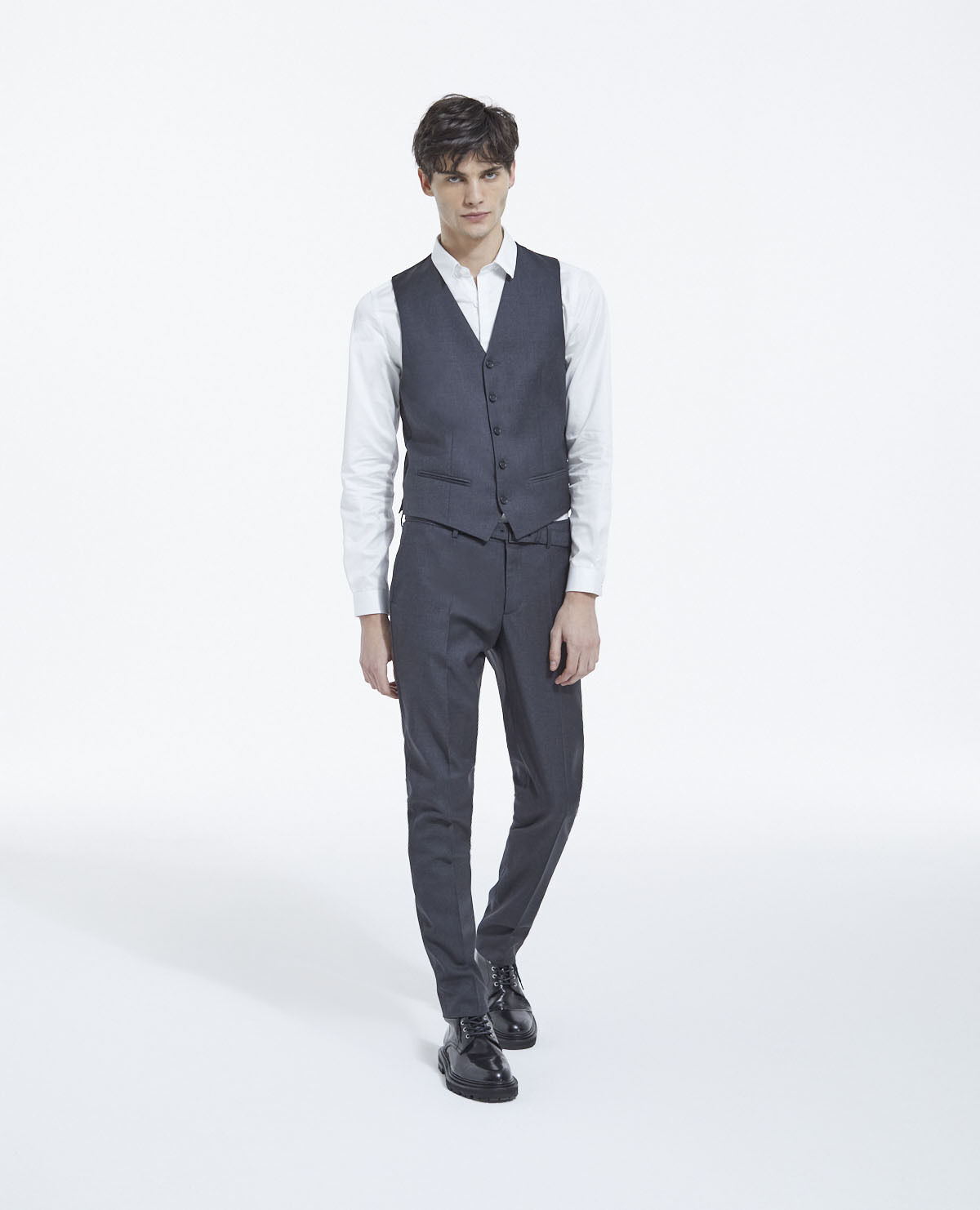 Dark grey discount waistcoat