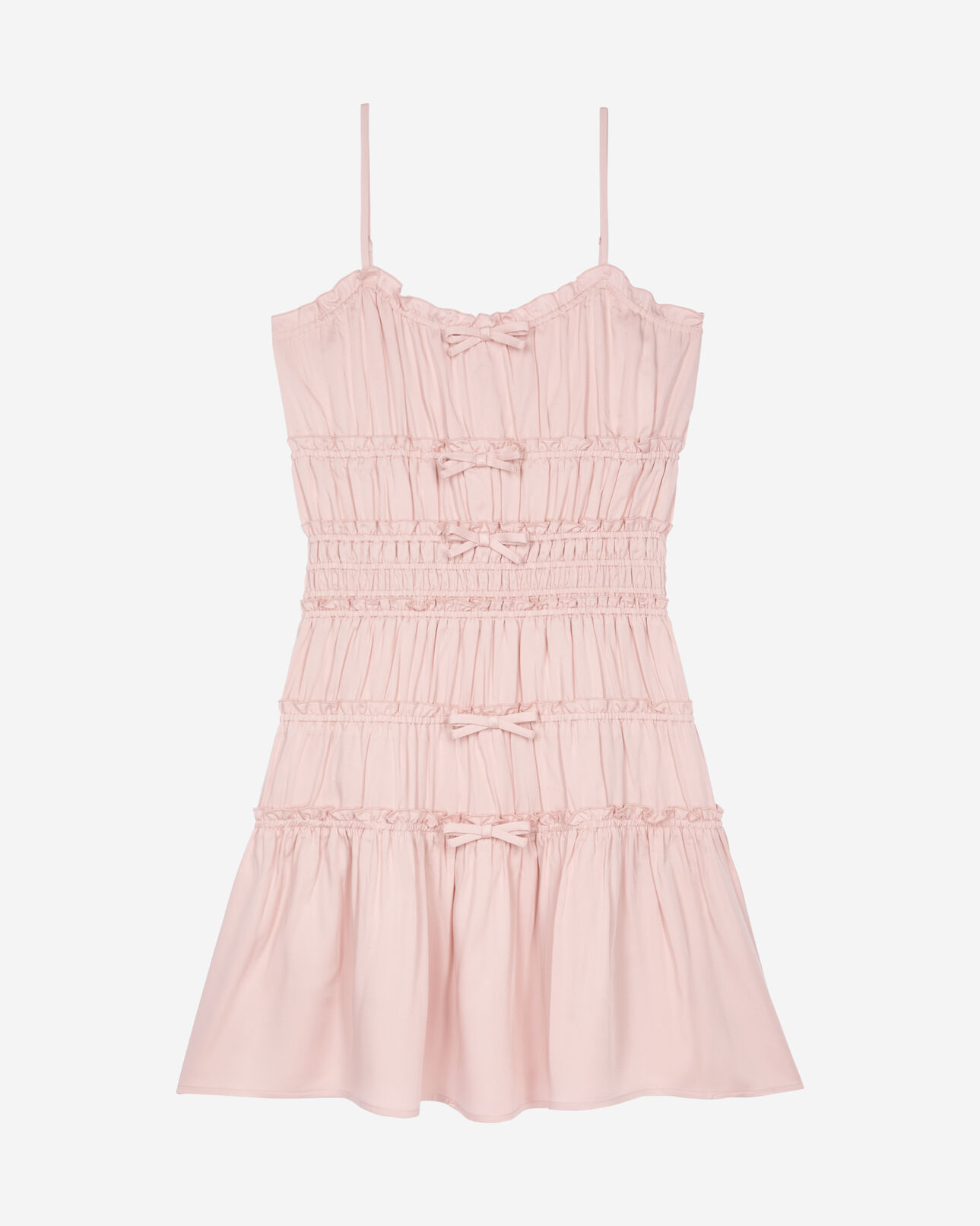 The Kooples WOMEN LILA short dress with lilac bows