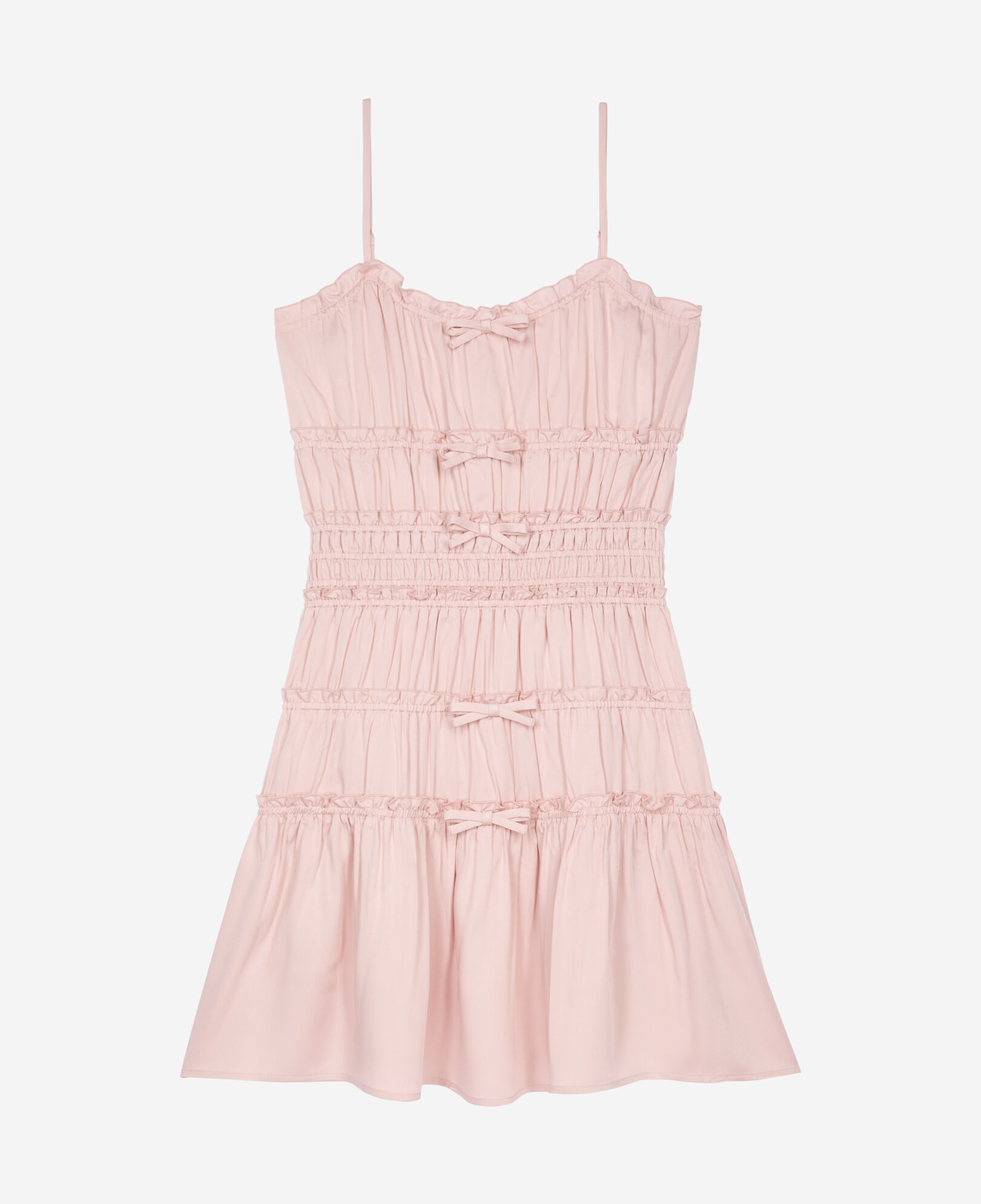 The Kooples WOMEN LILA short dress with lilac bows