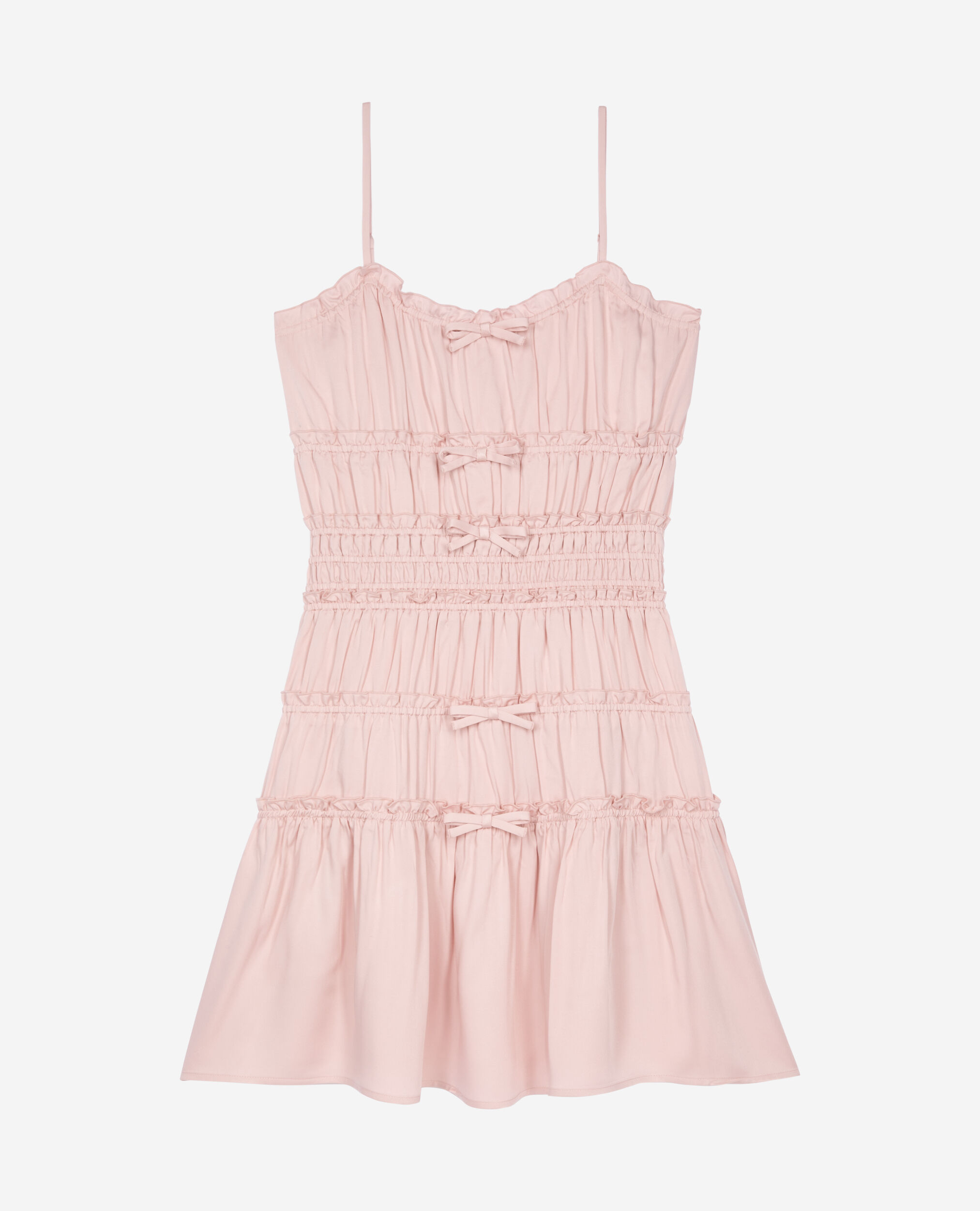Short dress with lilac bows, LILA, hi-res image number null