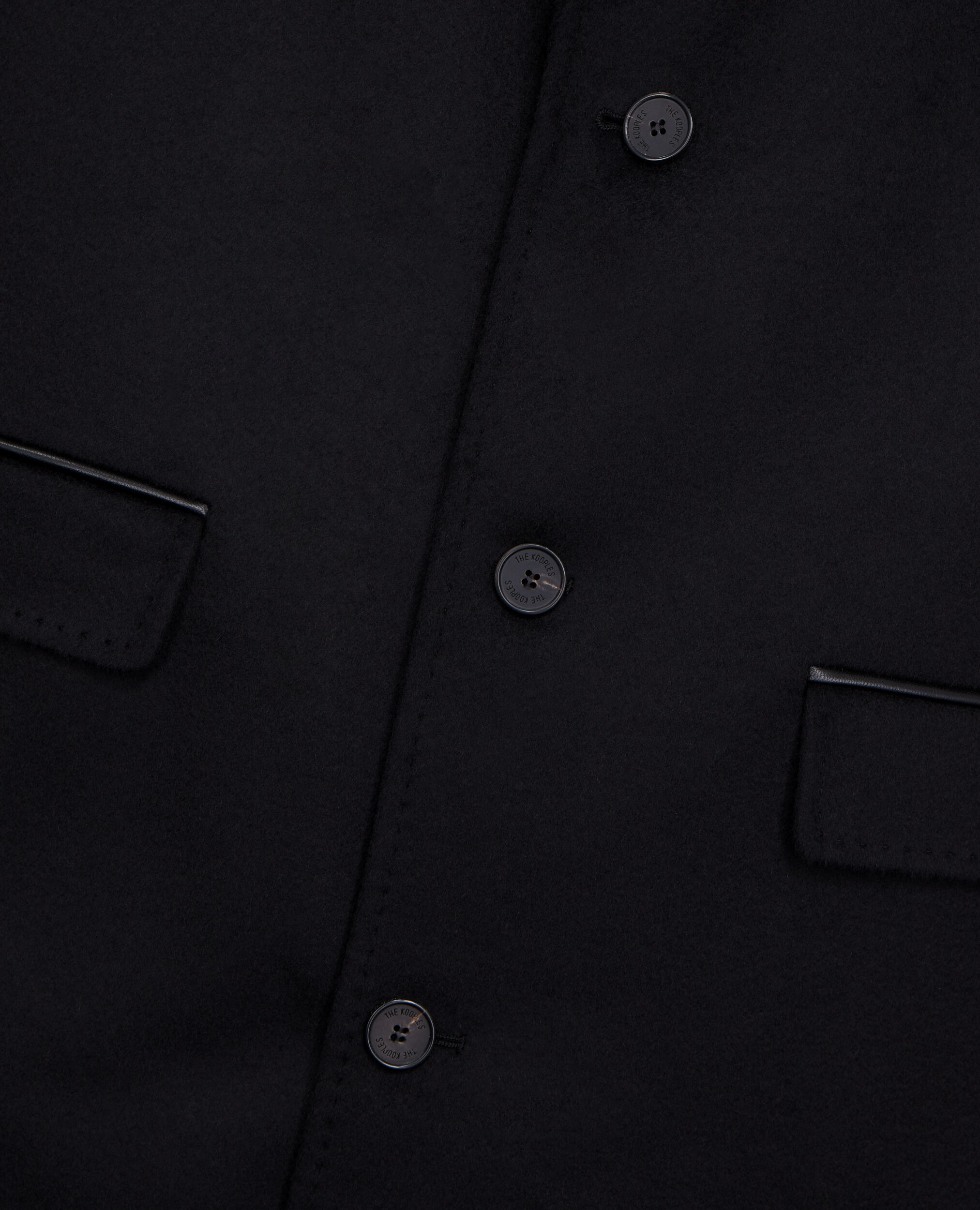 Long black cashmere coat, BLACK, hi-res image number null