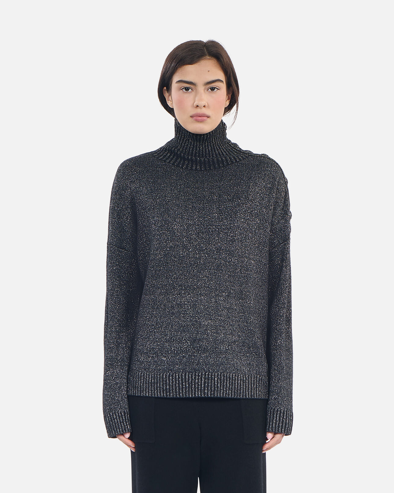 The Kooples MUJER BLACK jersey lana cachemira negro