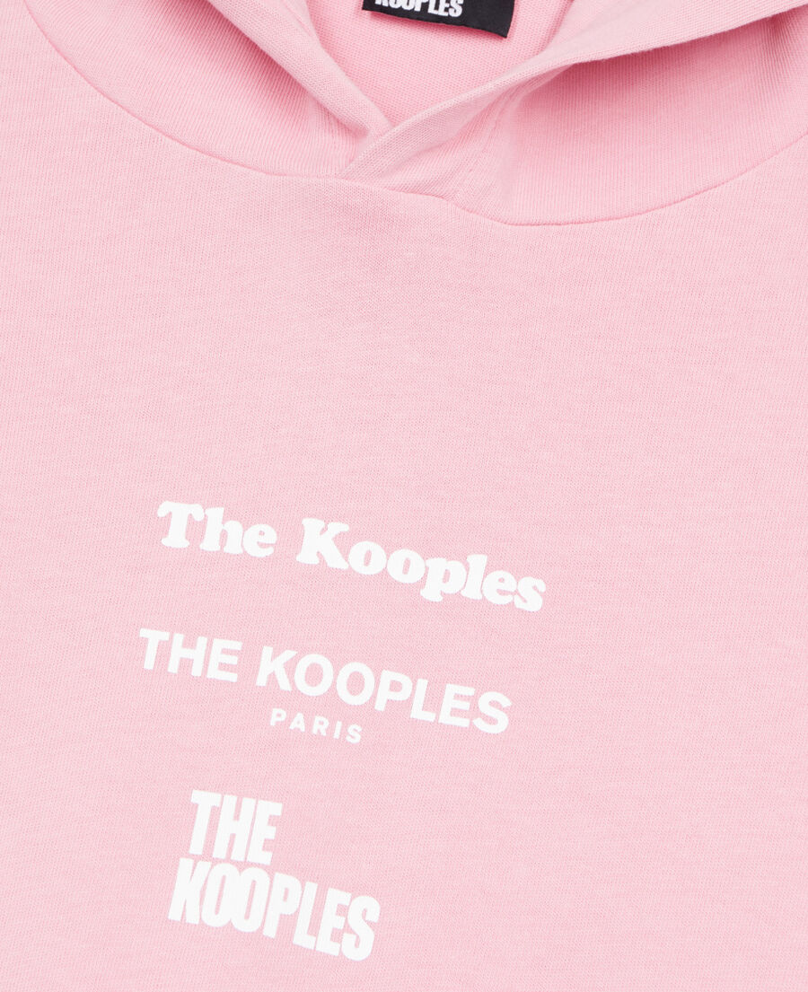The Kooples HOMBRE SWEET PINK camiseta capucha rosa manga larga locations