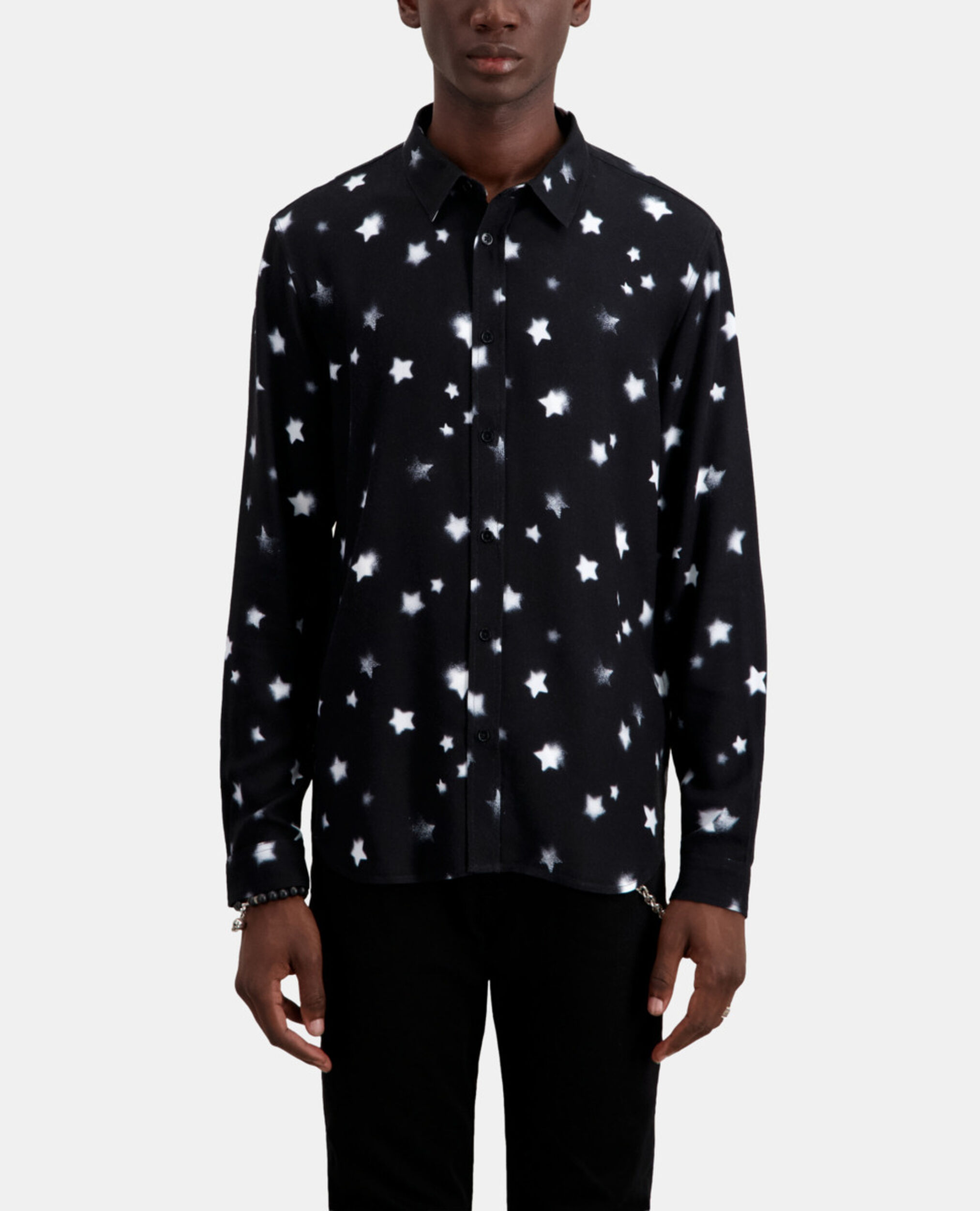 Printed shirt, BLACK, hi-res image number null
