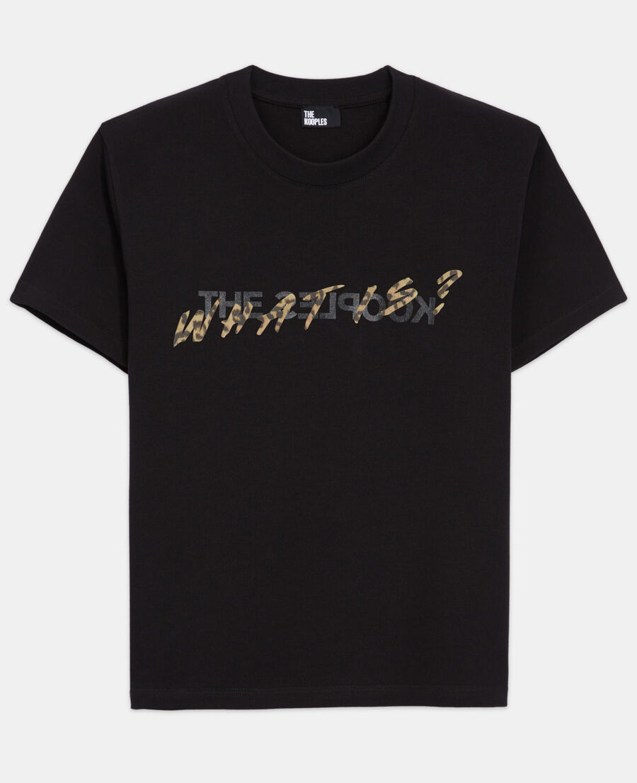 black and leopard print what is t-shirt