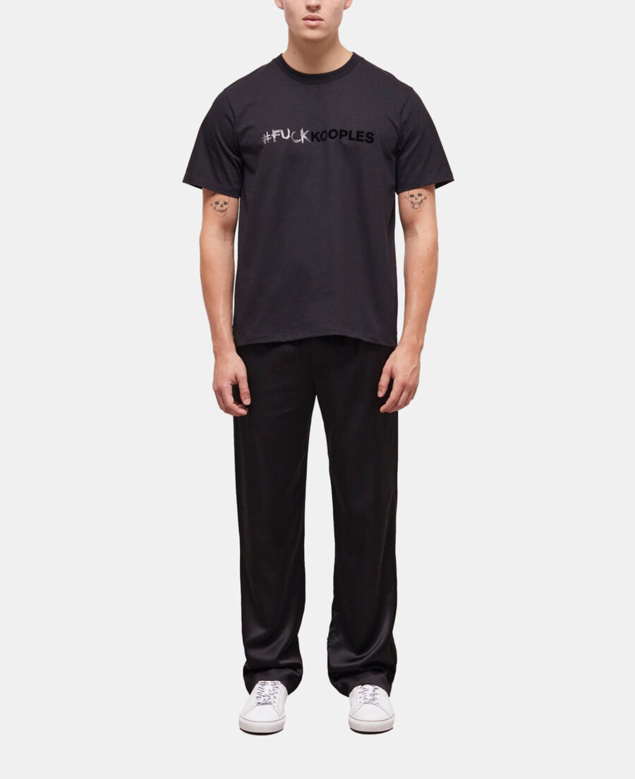 black logo t-shirt