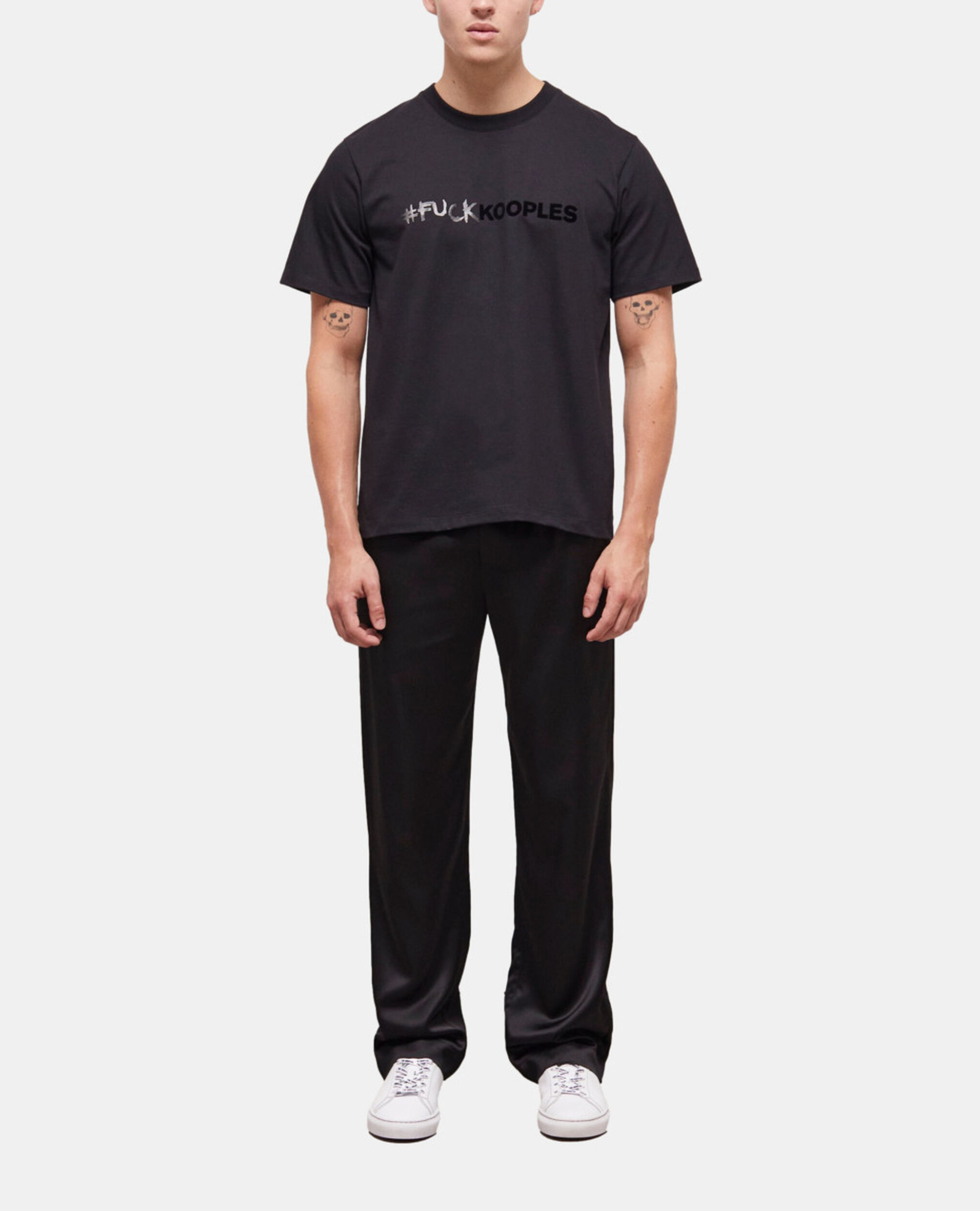 Black logo T-shirt, BLACK, hi-res image number null
