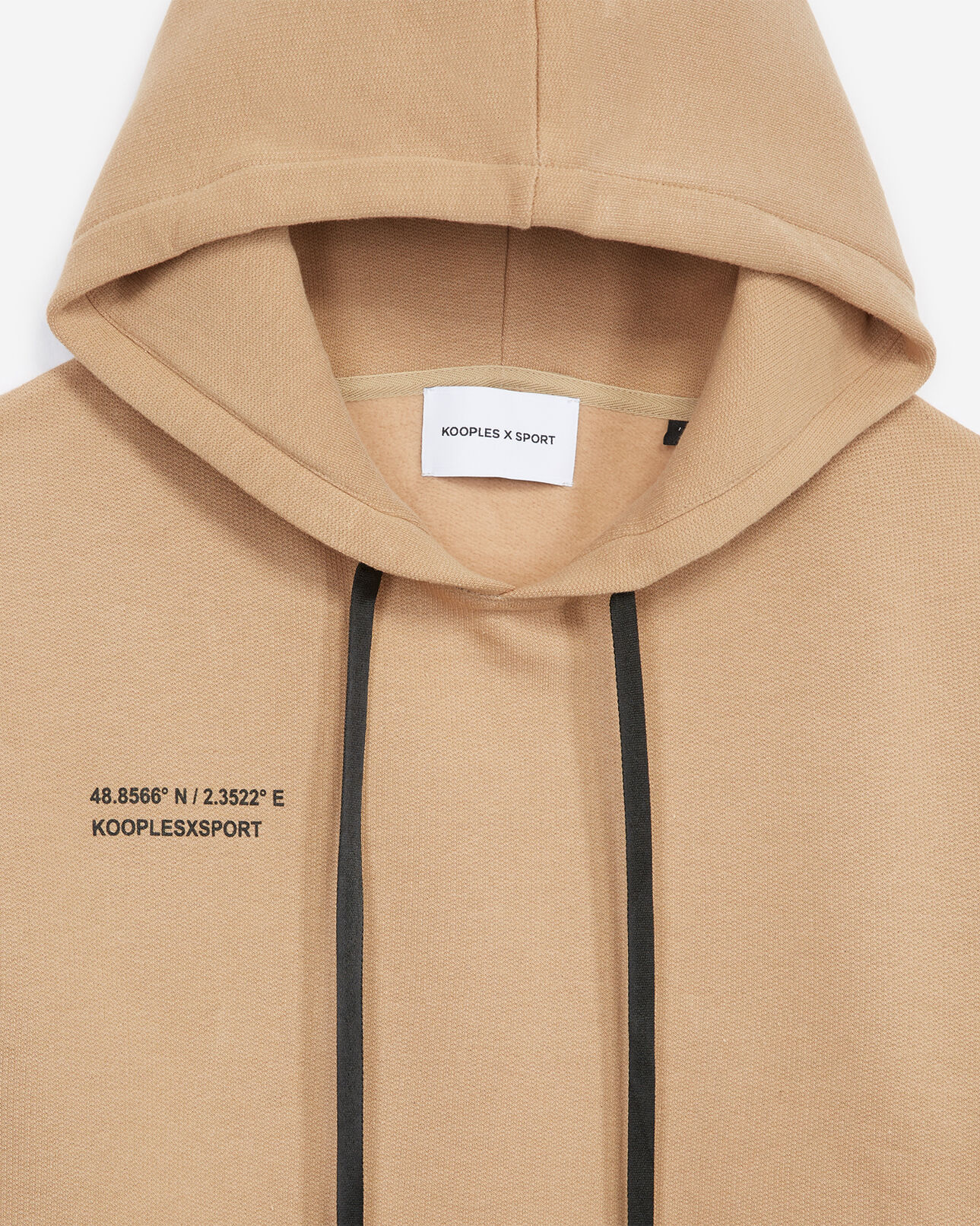 The Kooples FEMME BEIGE sweatshirt beige large capuche