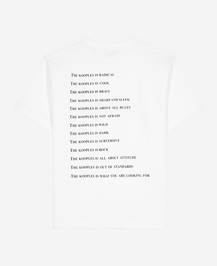 The Kooples FEMME WHITE t-shirt what is avec perles blanc