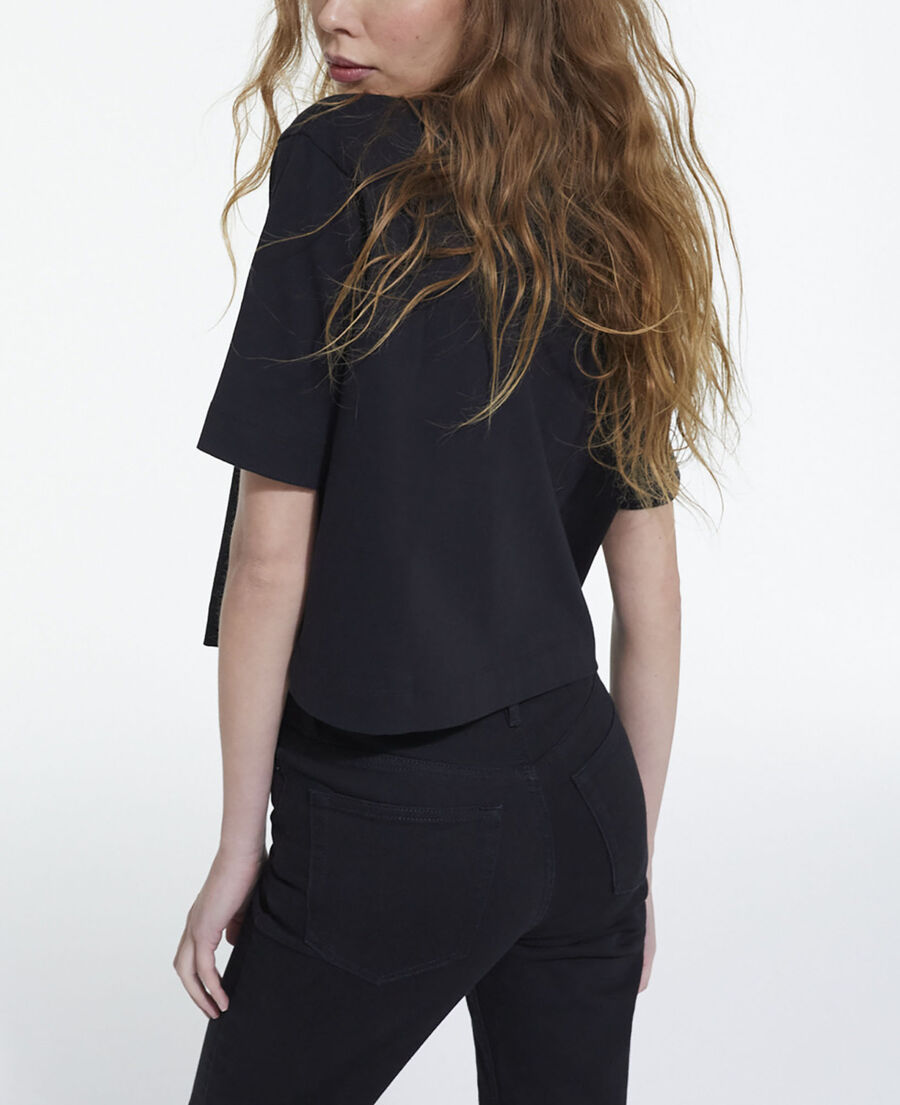 black t-shirt with the kooples logo