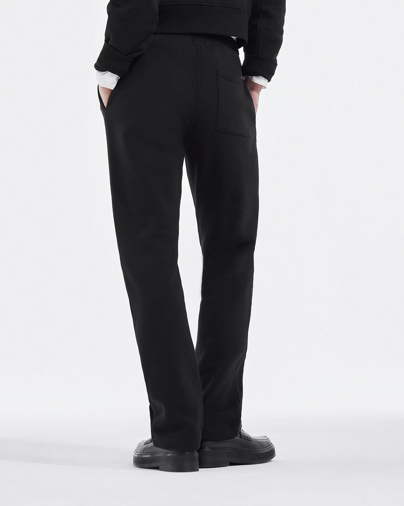 The Kooples FEMME BLACK jogging noir coupe droite