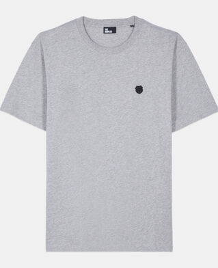The Kooples HOMME GREY MELANGE t-shirt blason gris