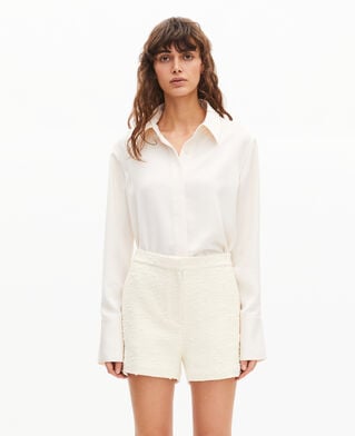 The Kooples FEMME ECRU short tailleur en tweed &eacute;cru