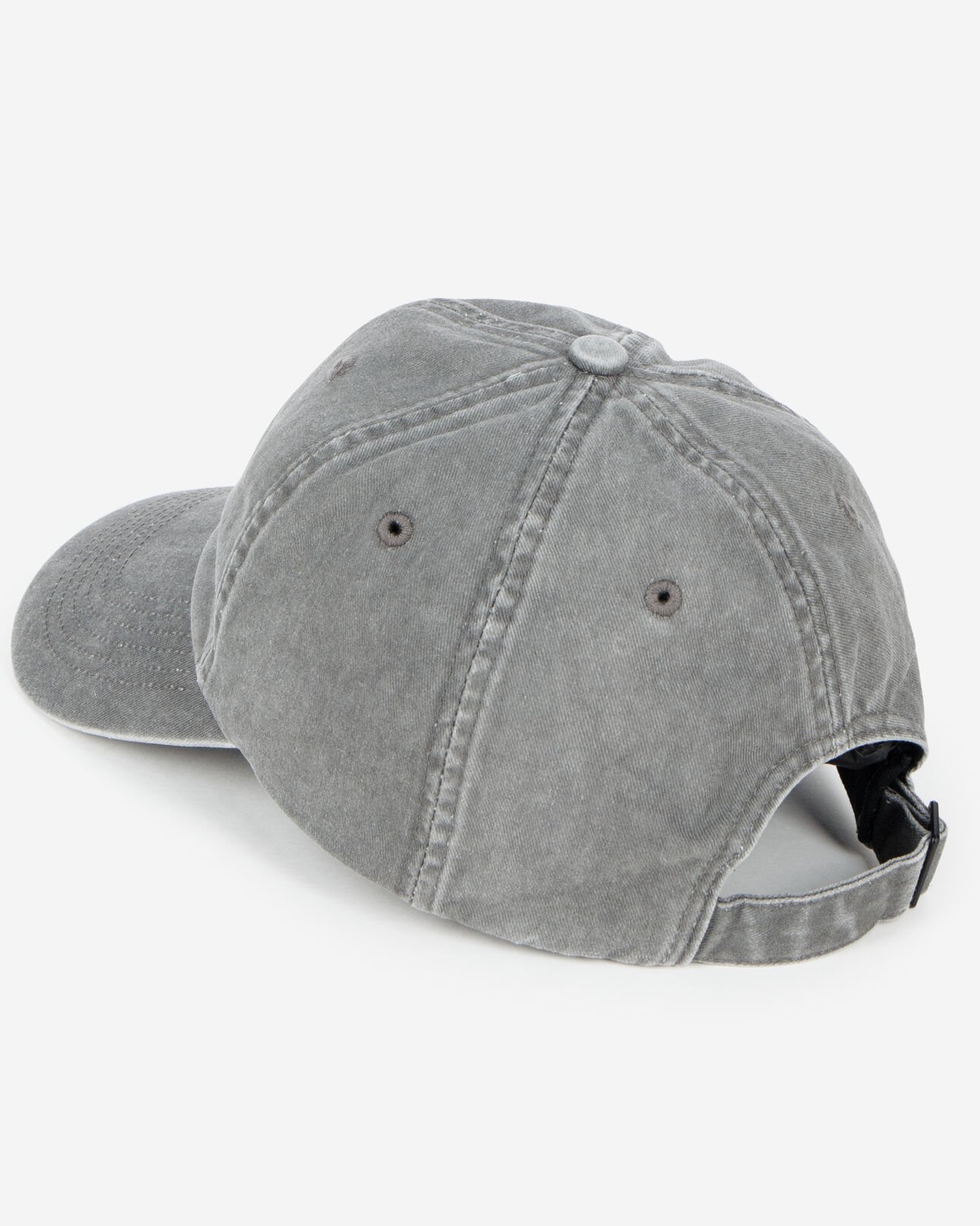 The Kooples MIXTE BLACK WASHED casquette logo brodé noire