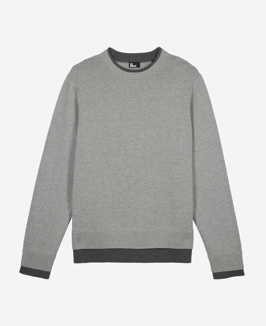 The Kooples MEN MIDDLE GREY / ANTHRACITE gray sweater