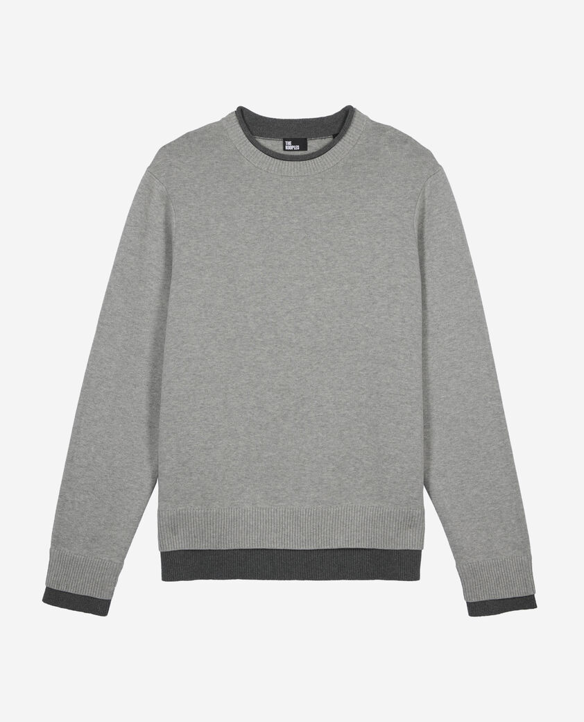 The Kooples MEN MIDDLE GREY / ANTHRACITE gray sweater