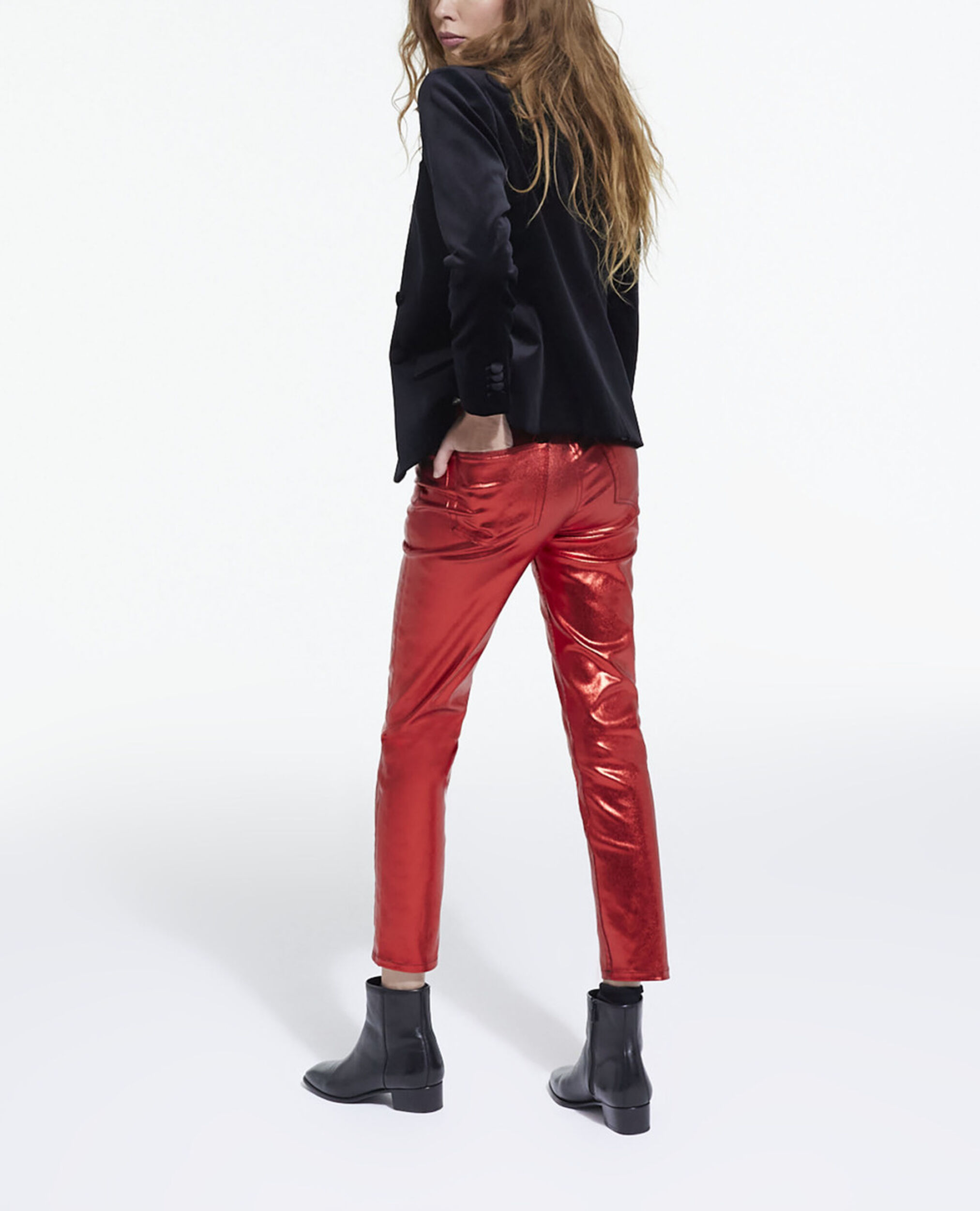 Slim red jeans, TANGO RED, hi-res image number null
