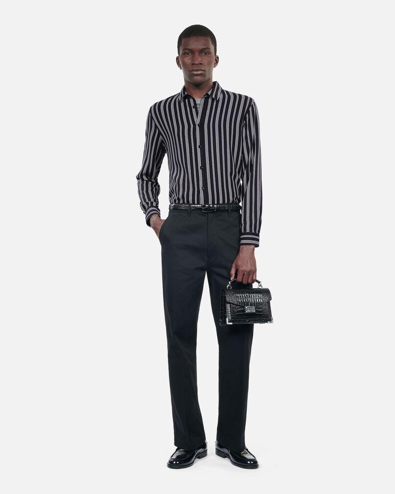 The Kooples MEN BLACK WHITE printed shirt