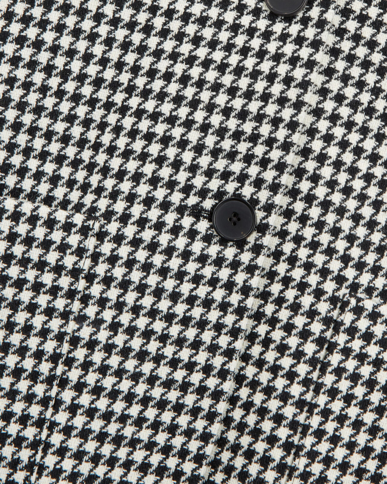 The Kooples WOMEN BLACK WHITE printed wool jacket
