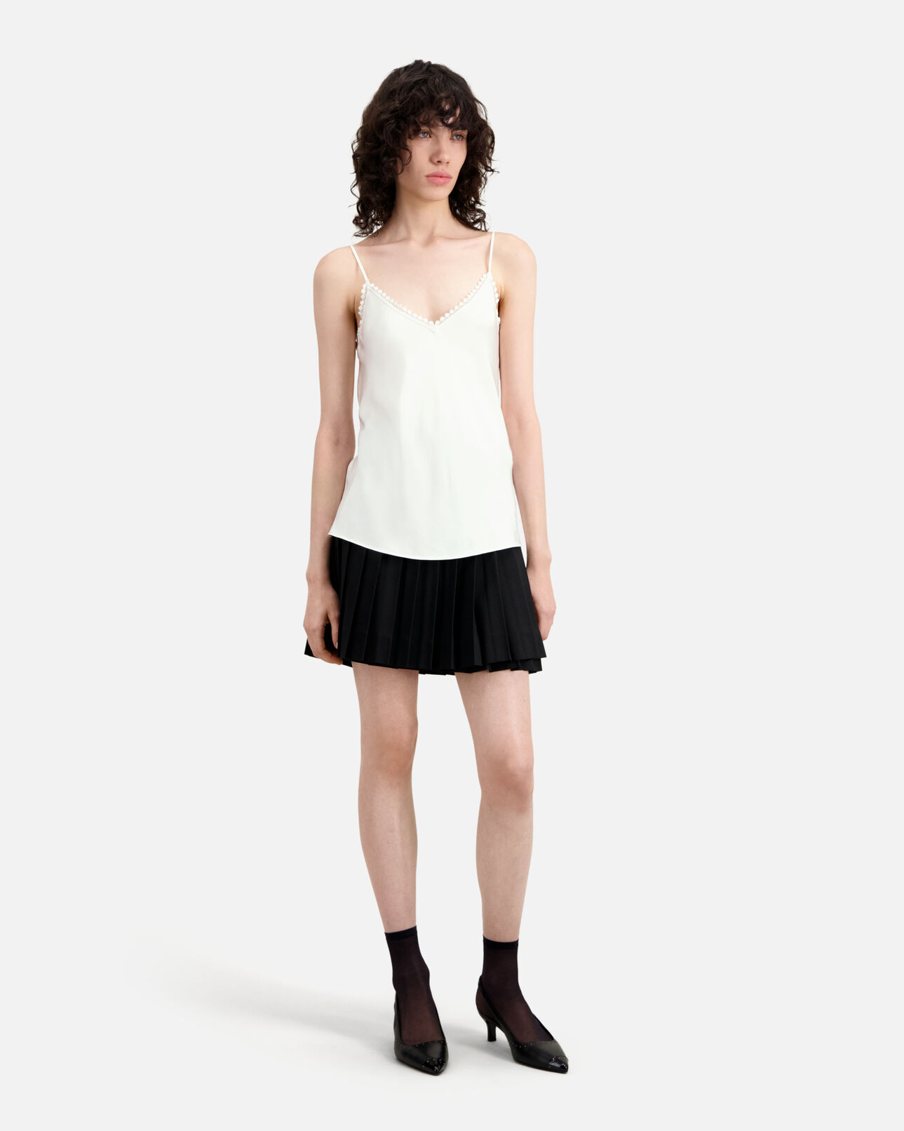 The Kooples FEMME ECRU caraco blanc