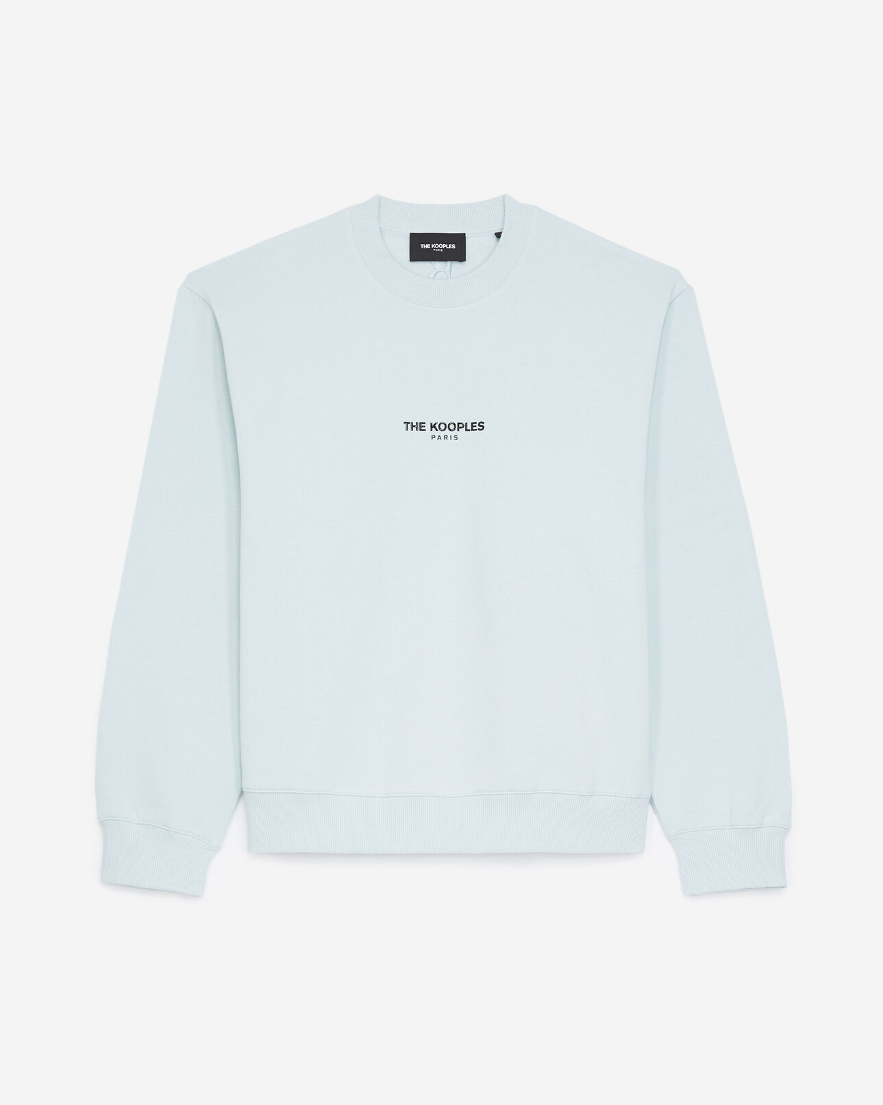 The Kooples FEMME BLUE sweat bleu ciel à logo the kooples