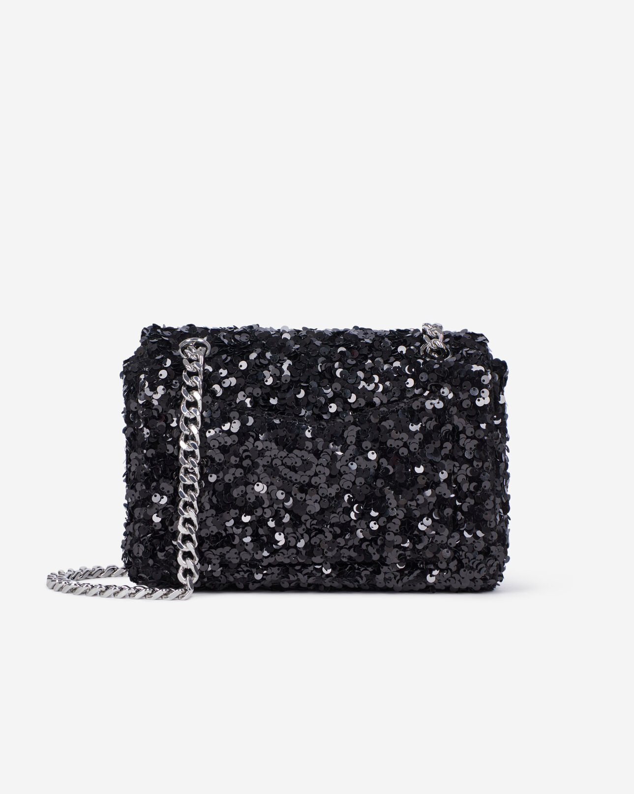 The Kooples FEMME BLACK sac emily soft à sequins noir