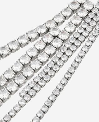 The Kooples F SILVER silver rhinestone necklace