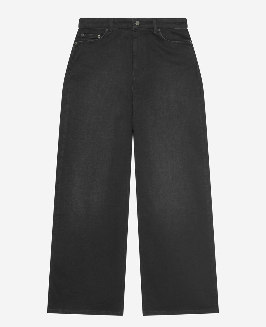 The Kooples FEMME BLACK jean large noir