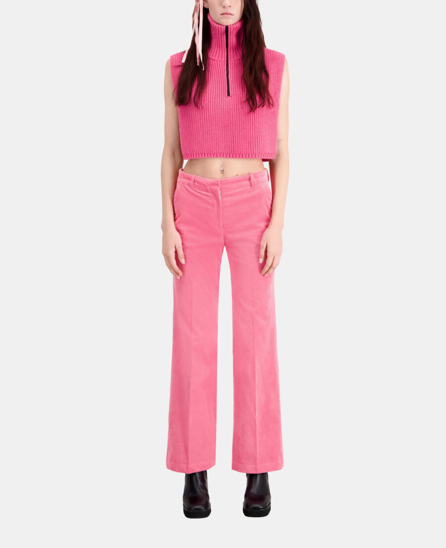 pink corduroy trousers