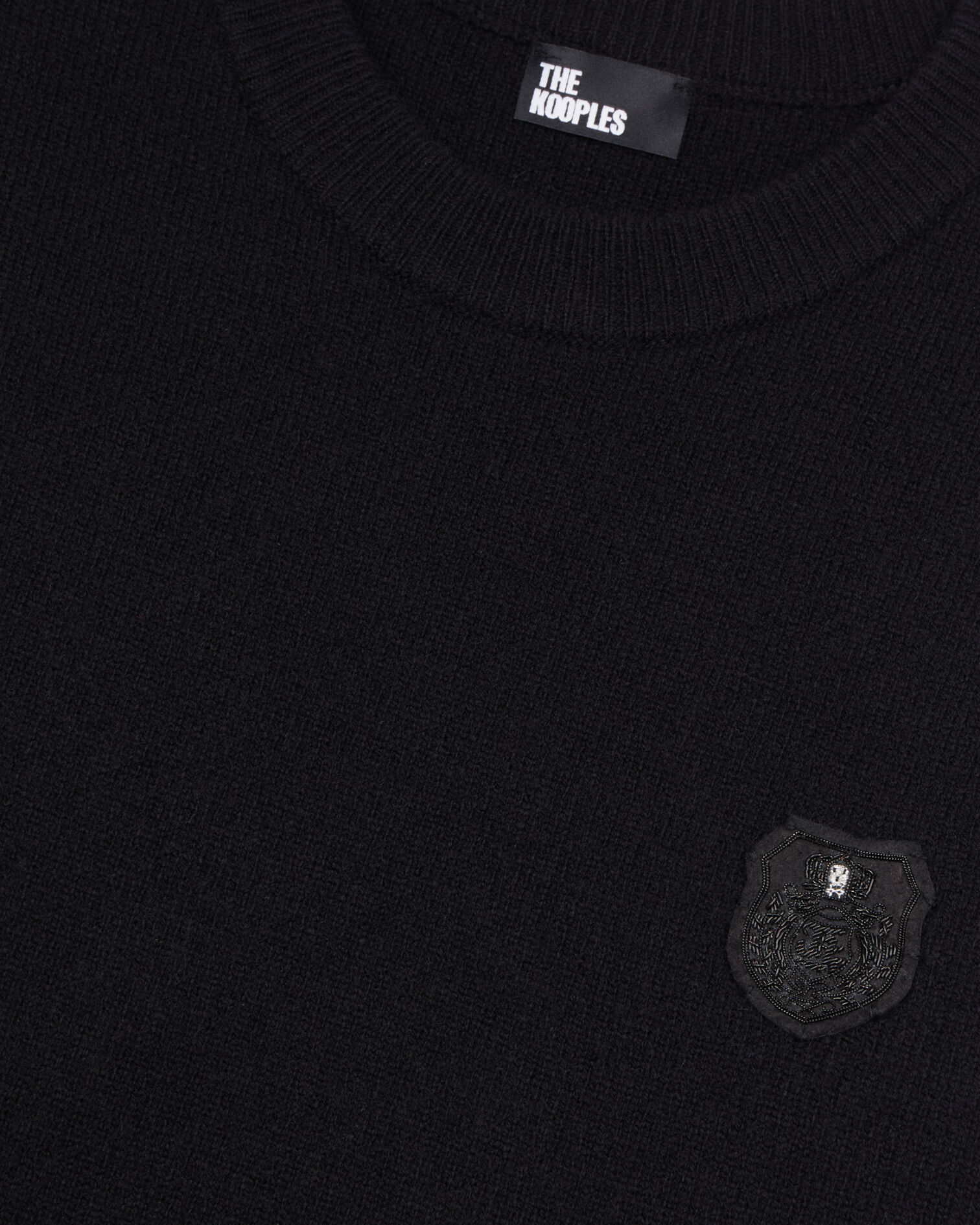 Pull en laine noir, BLACK, hi-res image number null