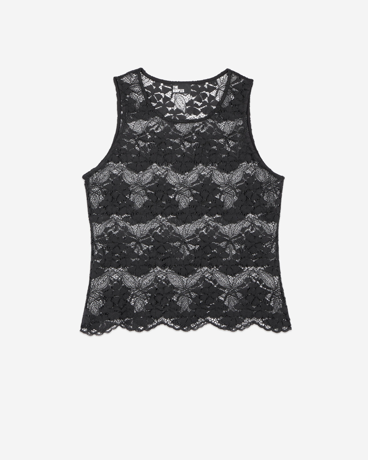 The Kooples WOMEN BLACK black lace top