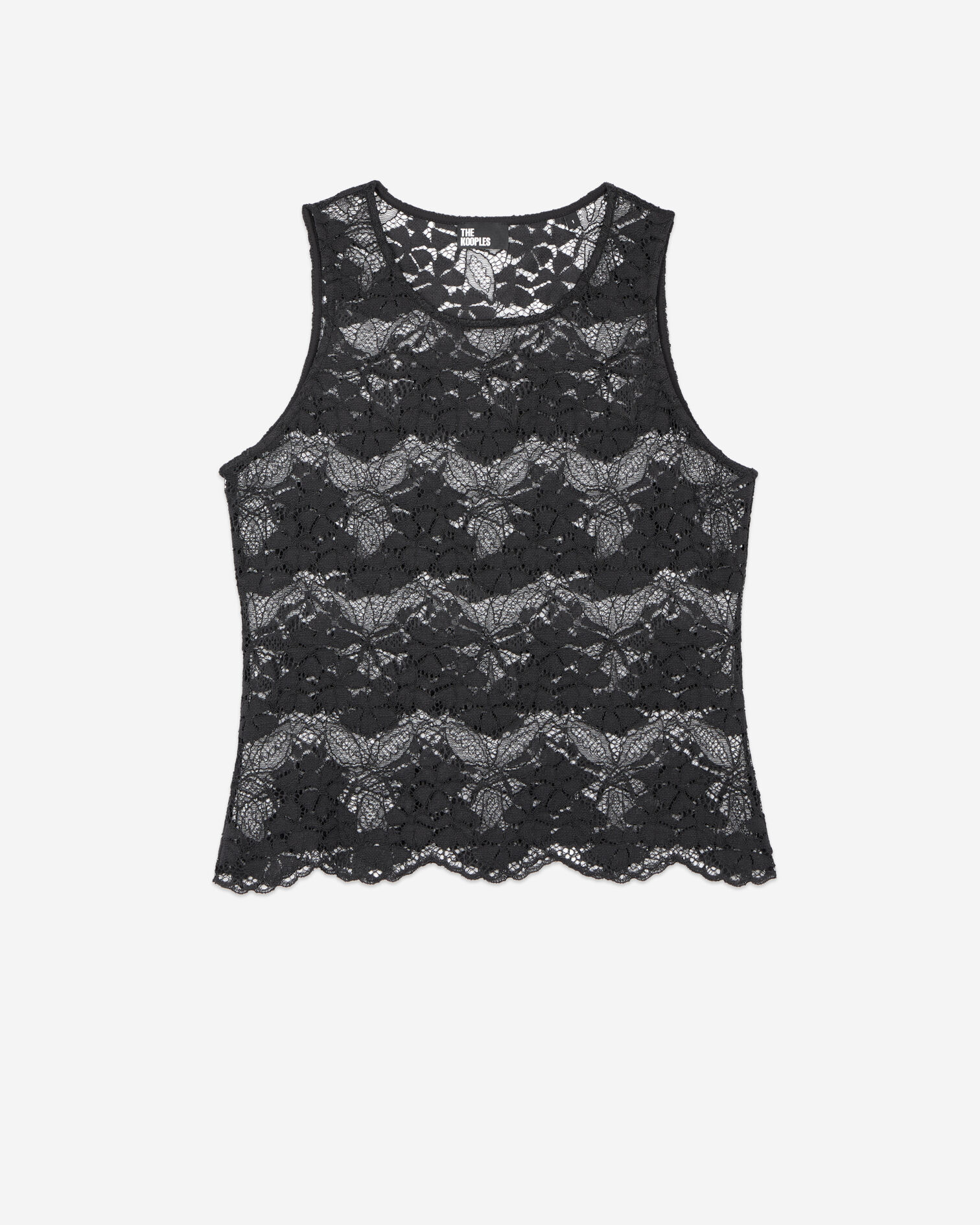 Black lace top, BLACK, hi-res image number null