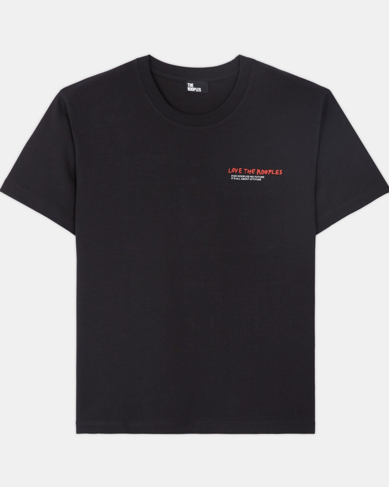 The Kooples FEMME BLACK t-shirt femme i love kooples noir