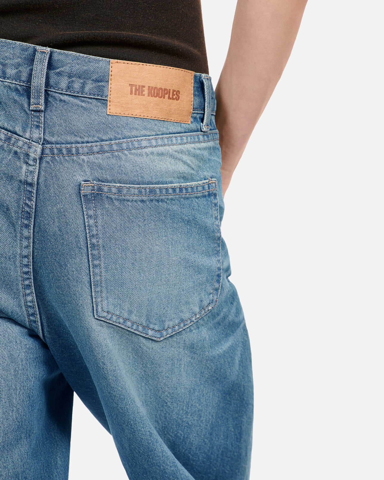 The Kooples FEMME MEDIUM BLUE jean boyfriend bleu