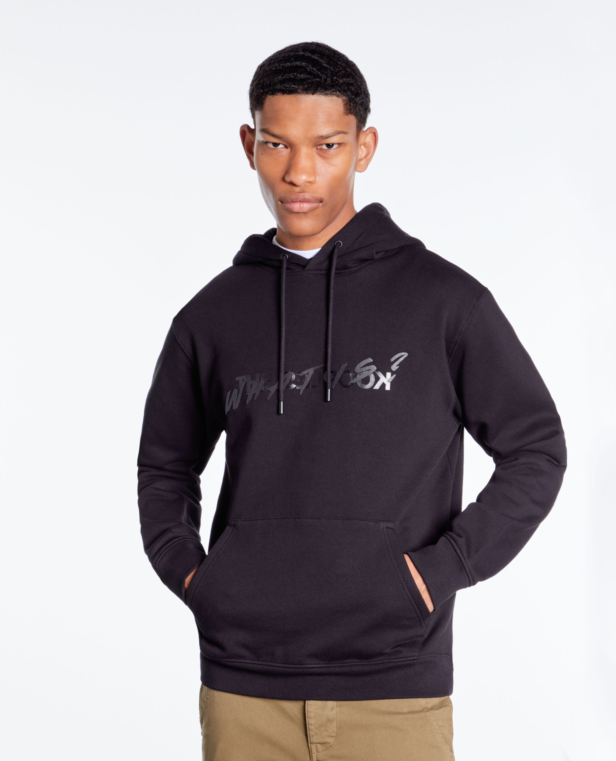 Black What is hoodie, BLACK, hi-res image number null