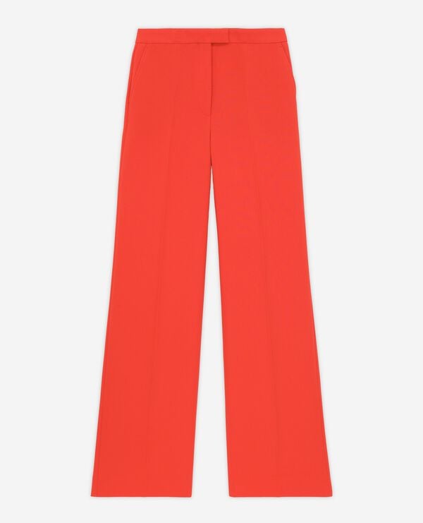 The Kooples F ORANGE orange crêpe suit pants