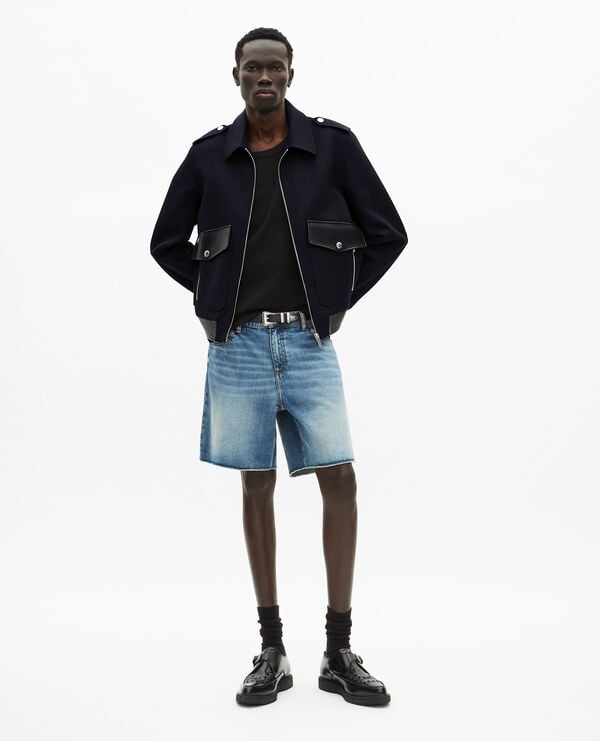 The Kooples MEN NAVY navy blue wool jacket