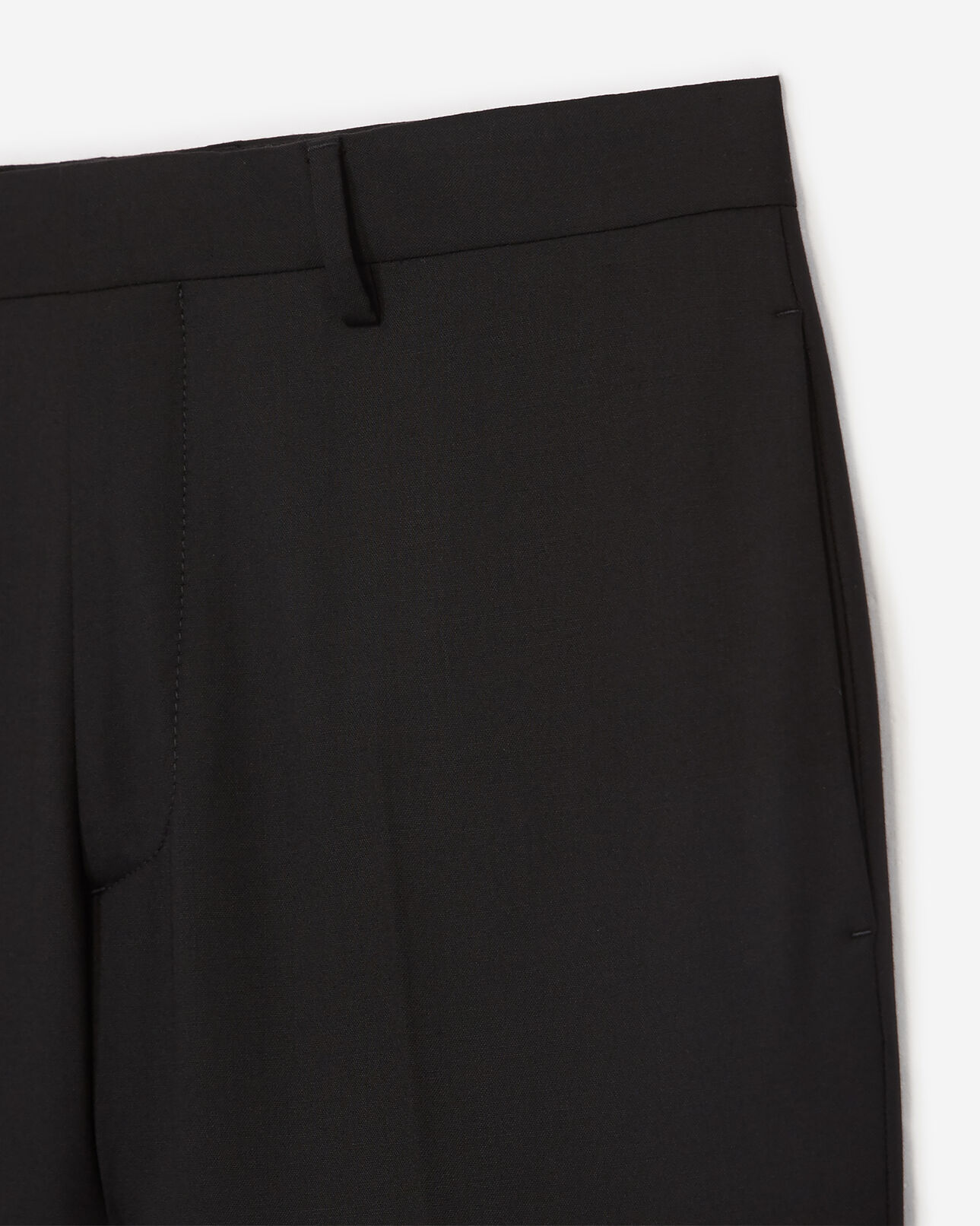 The Kooples MEN BLACK slim-fit black suit trousers in stretch wool