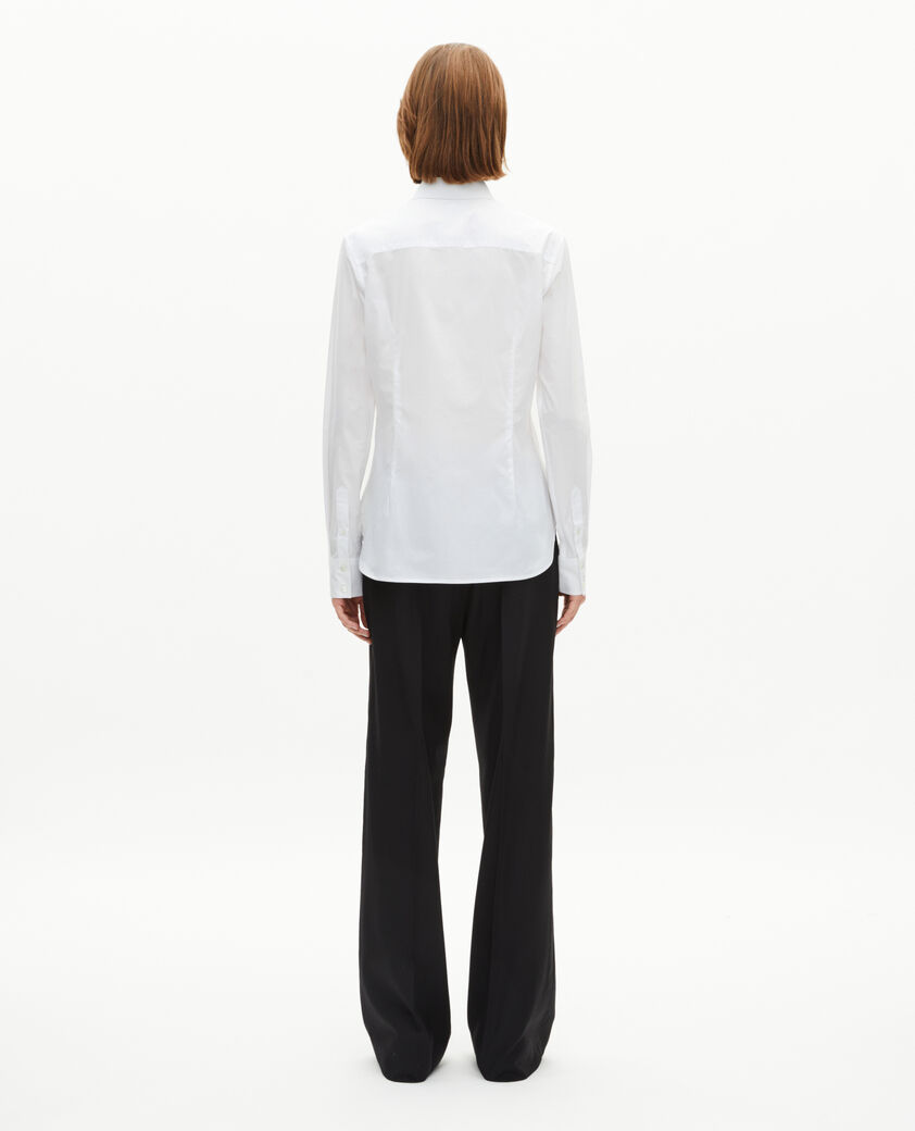 The Kooples WOMEN WHITE white poplin shirt