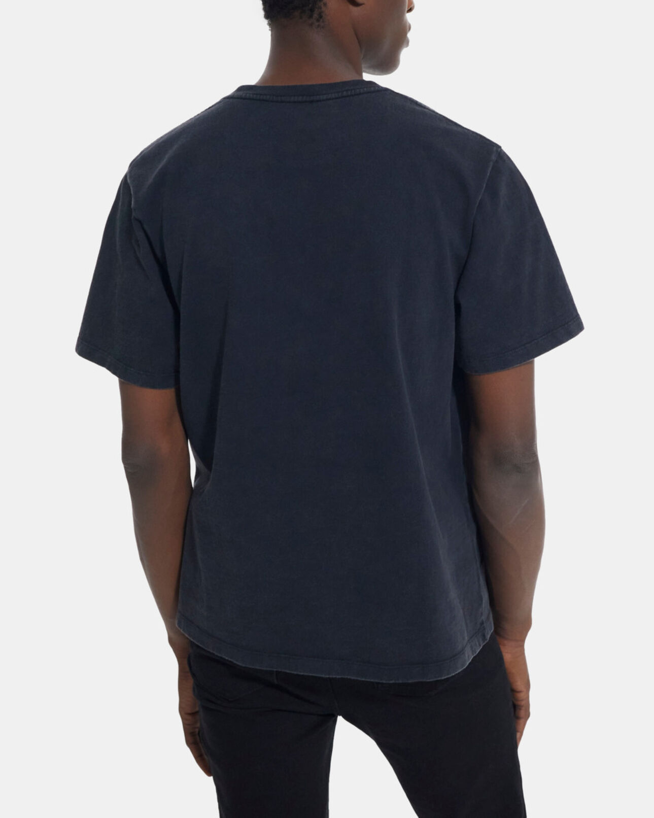 The Kooples HOMME BLACK WASHED t-shirt noir