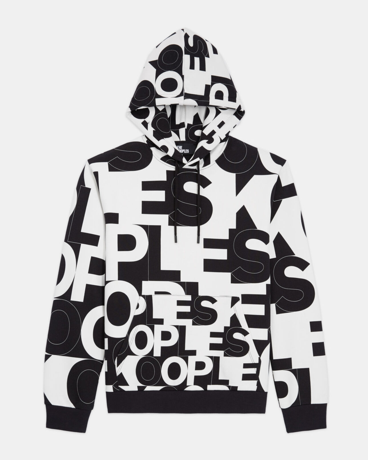The Kooples MEN BLACK / WHITE sweatshirt with the kooples logo