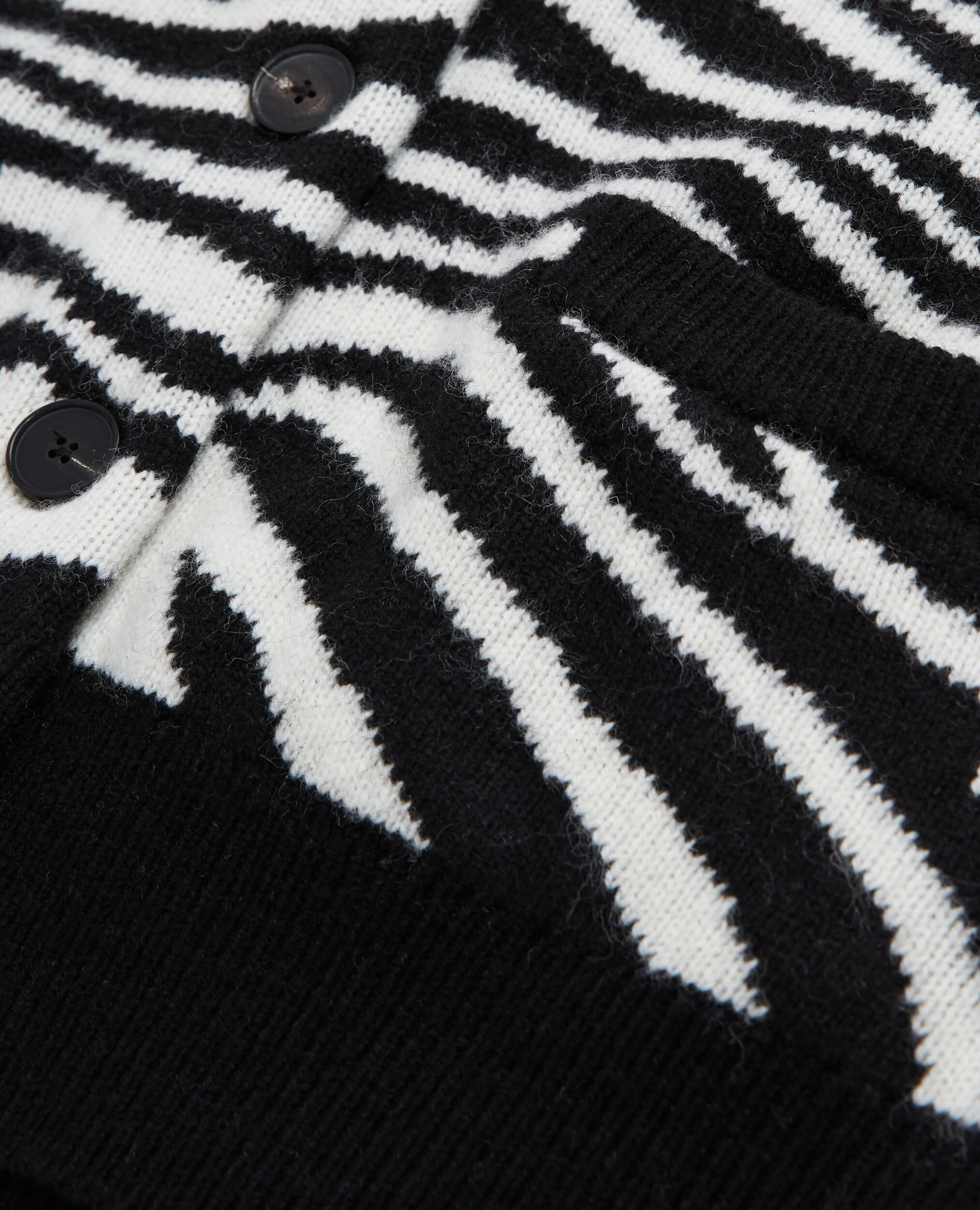 Cardigan imprimé, BLACK WHITE, hi-res image number null