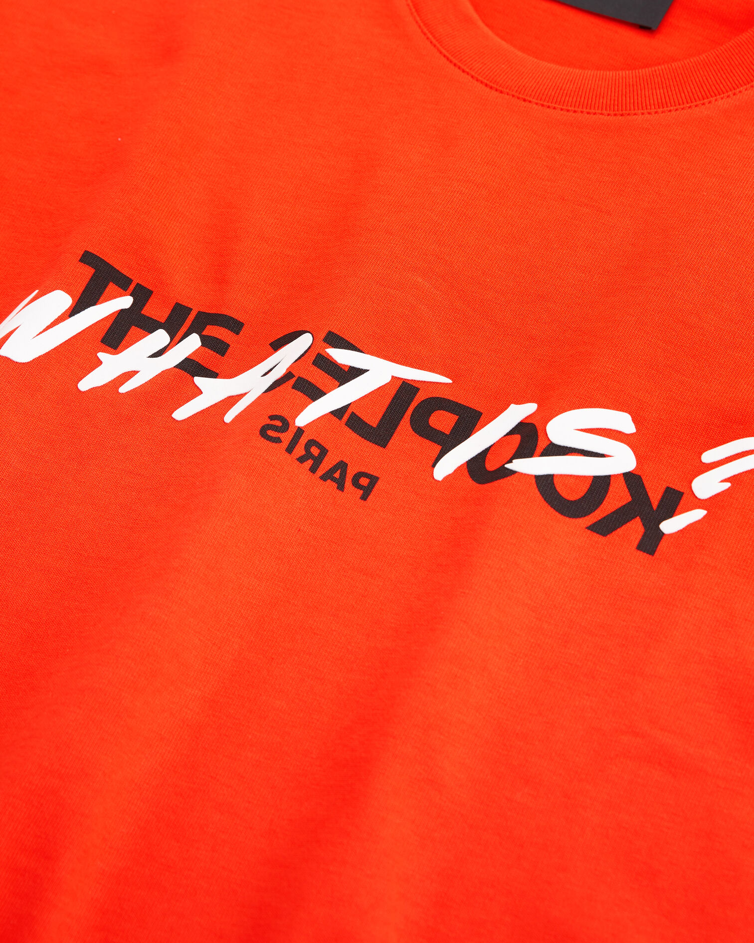 T-shirt rouge coton à imprimé what is, RED, hi-res image number null