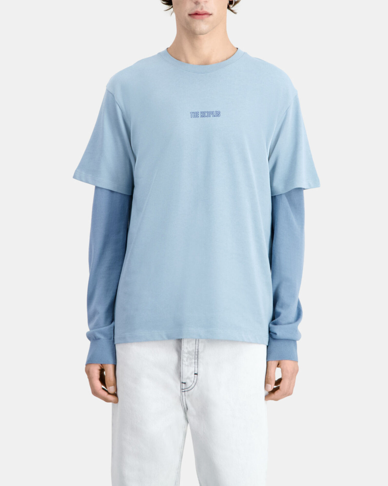 Camiseta azul logotipo para hombre, BLUE GREY, hi-res image number null